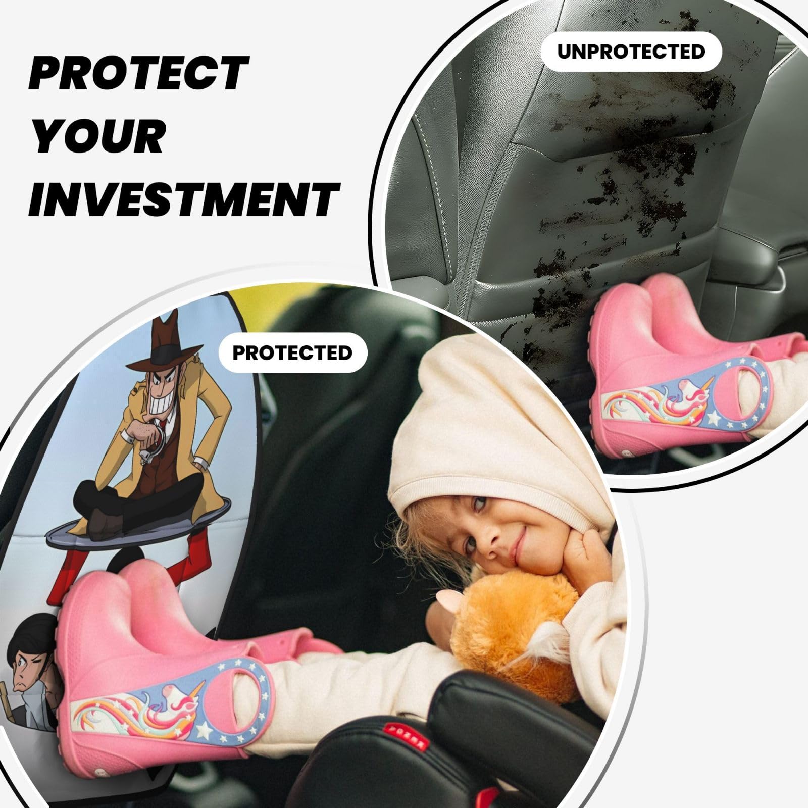 Amazon | カーシート用 2個パック ルパン三世 銭形警部 アンチ